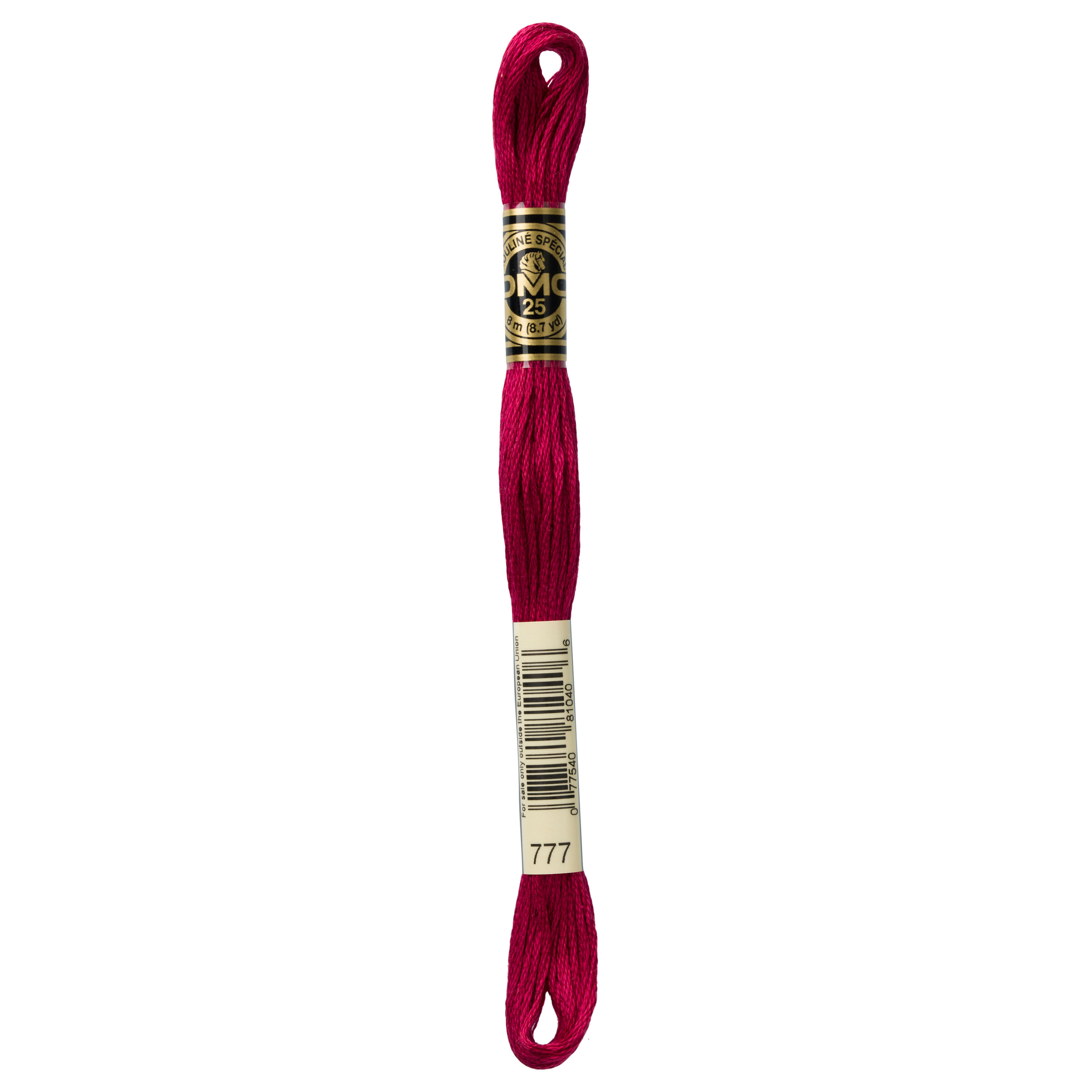 DMC 777 Very Dark Raspberry embroidery floss skein