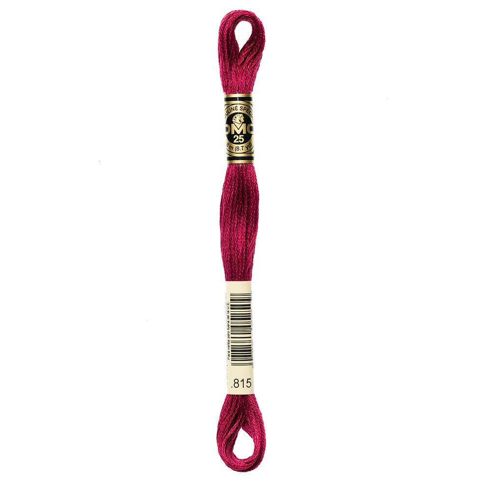DMC 815 Medium Garnet embroidery floss skein