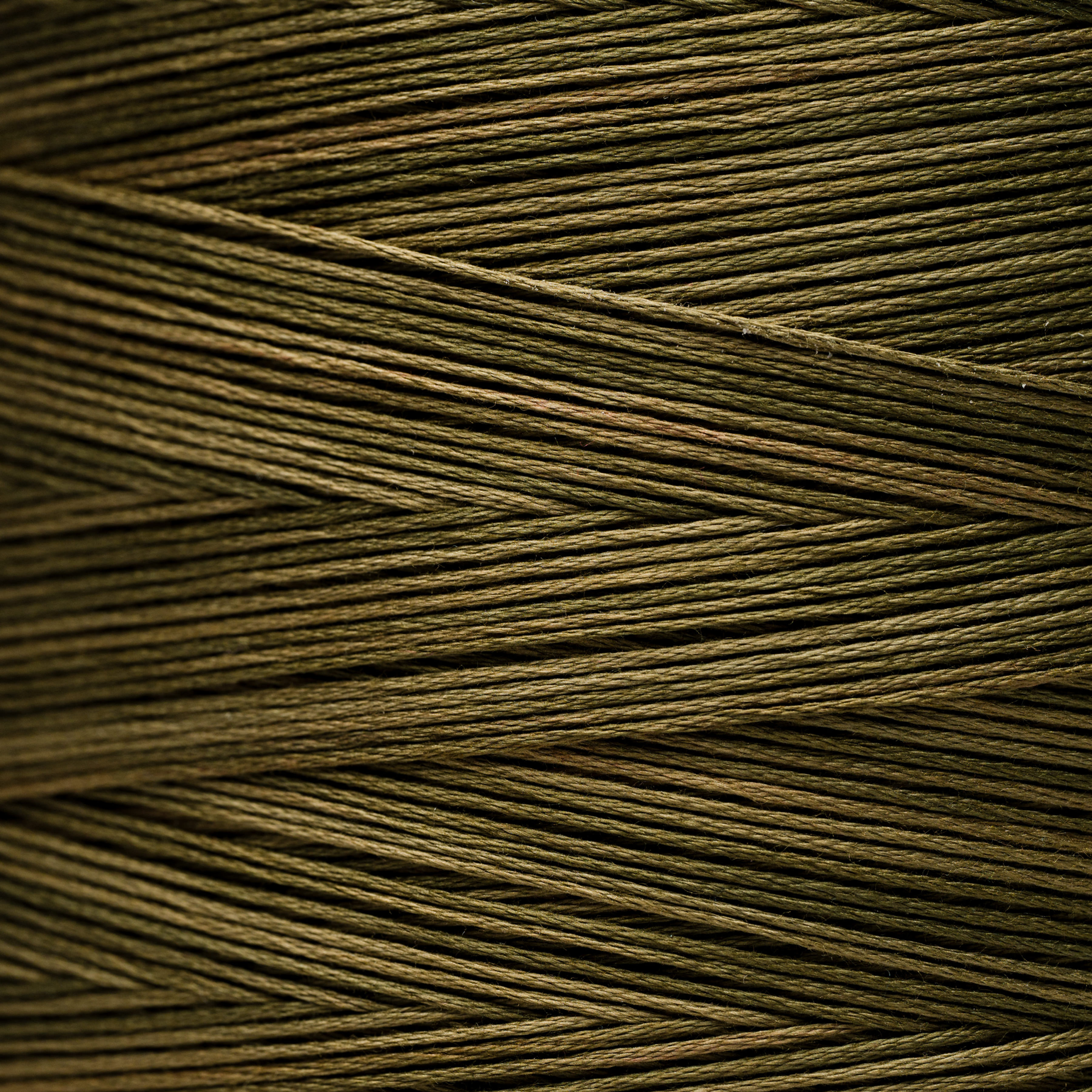 Close-up of spool of brown thread, Bloomfield Craft