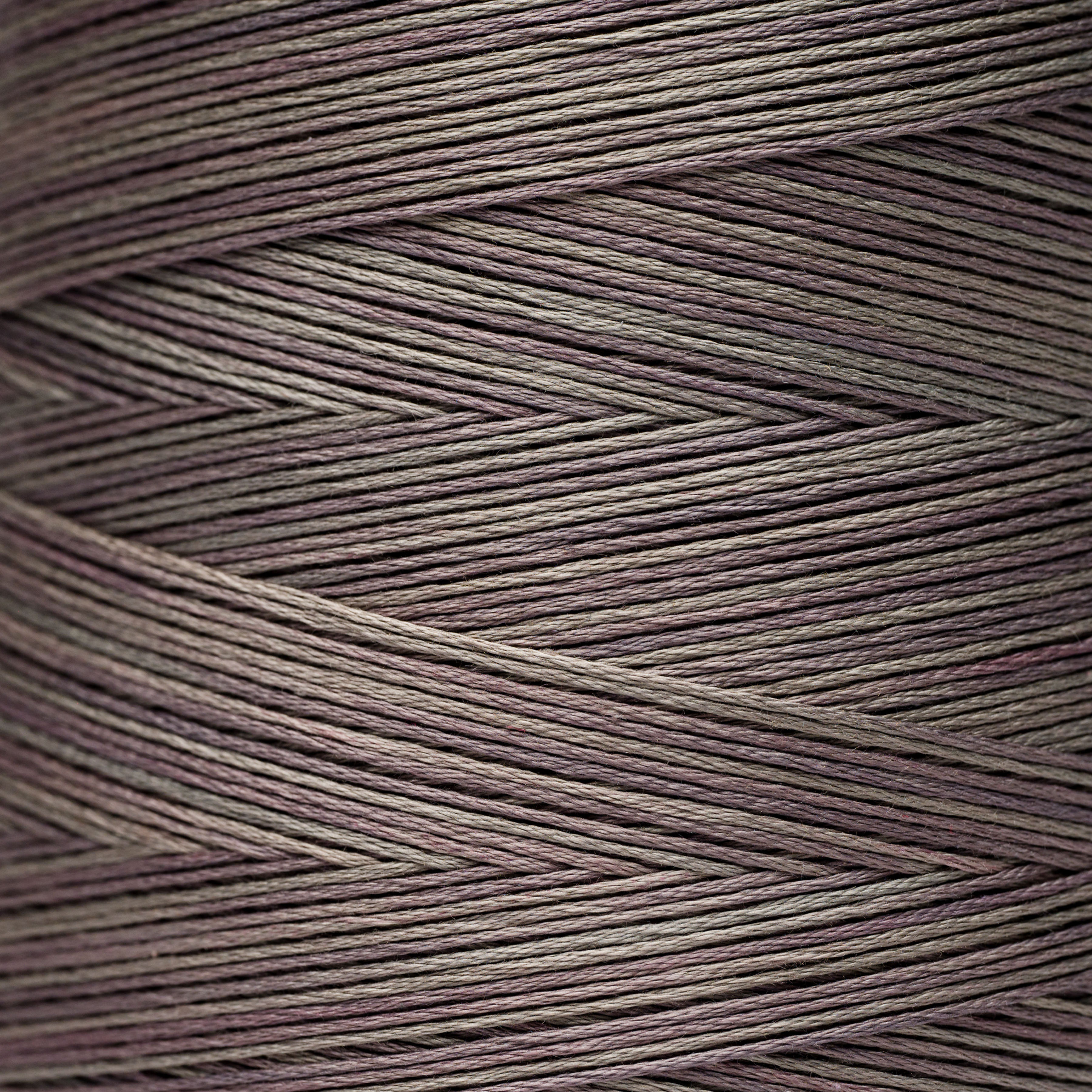 Close-up of brown thread, showing texture and detail. Bloomfield Craft.