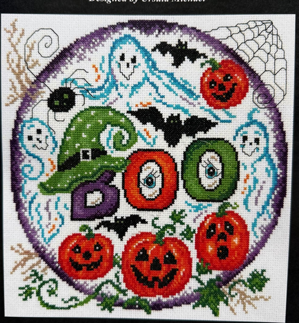 Thumbnail: Close-up of Boo-Tastic Friends finished design with ghosts, jack-o'-lanterns, bats, and colorful BOO lettering.