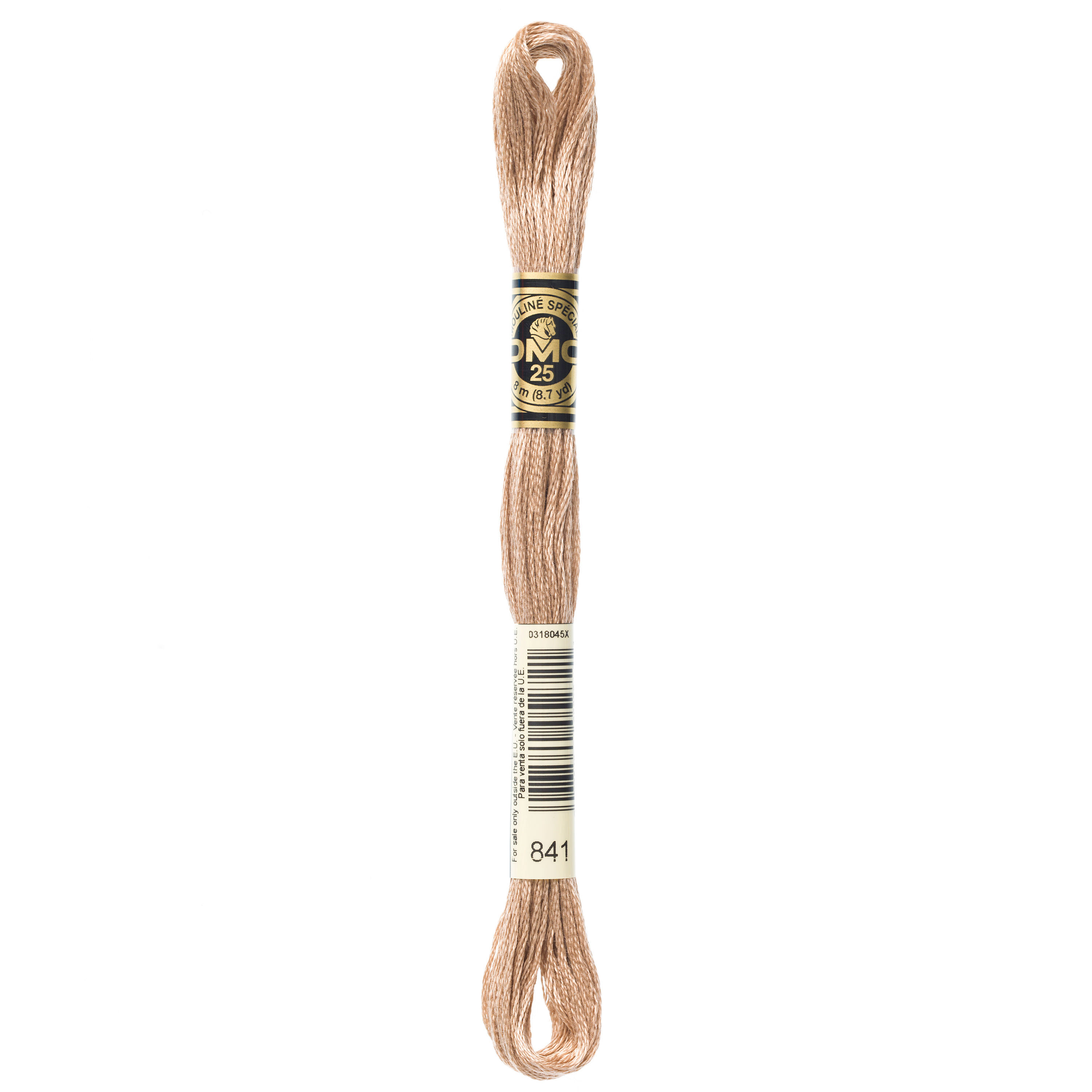 DMC Embroidery Floss 841 Light Beige Brown - 6 Strand Cotton Thread