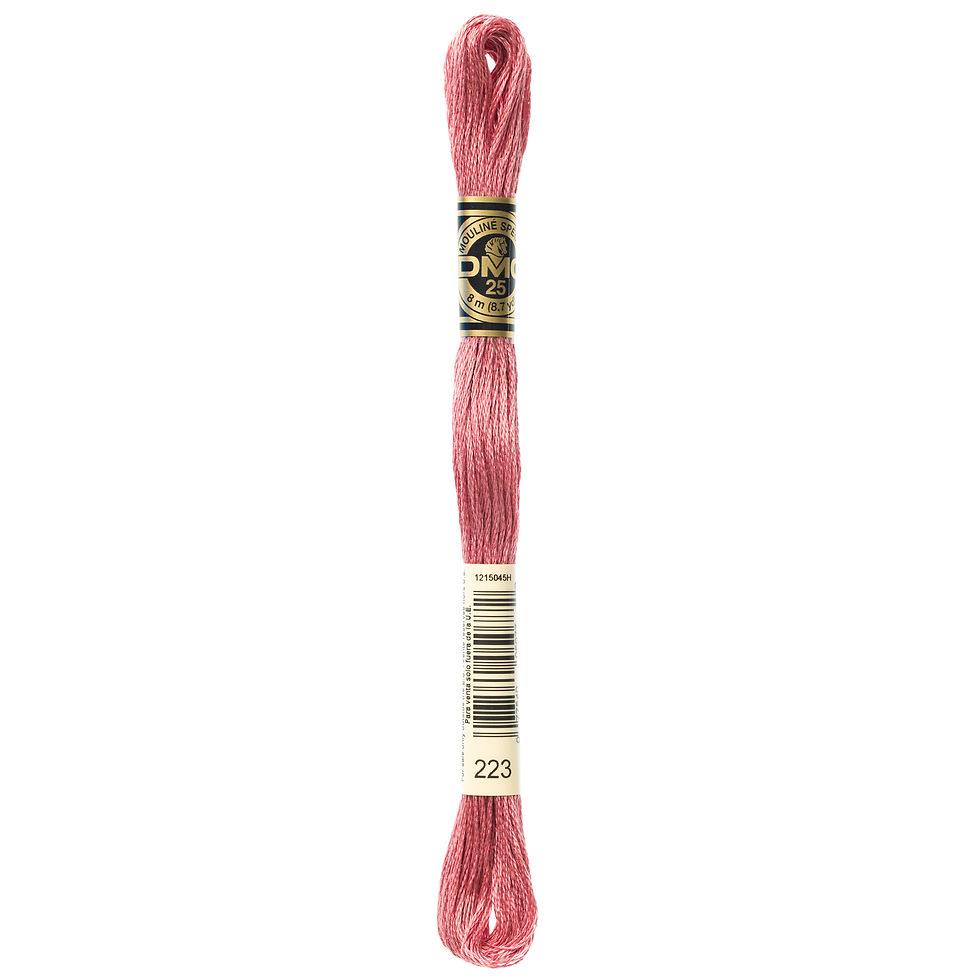 Thumbnail: DMC Embroidery Floss 223 Light Shell Pink - 6 Strand Cotton Thread
