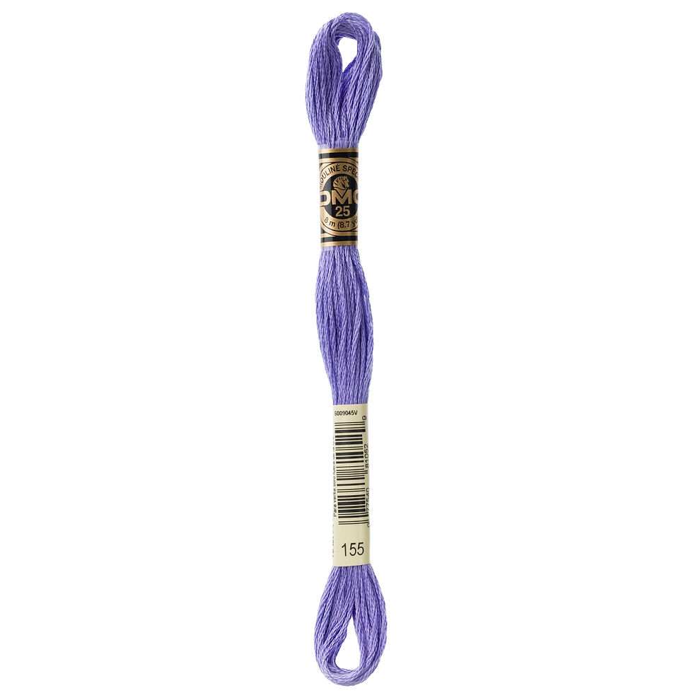 Thumbnail: DMC 155 Medium Dark Blue Violet embroidery floss skein