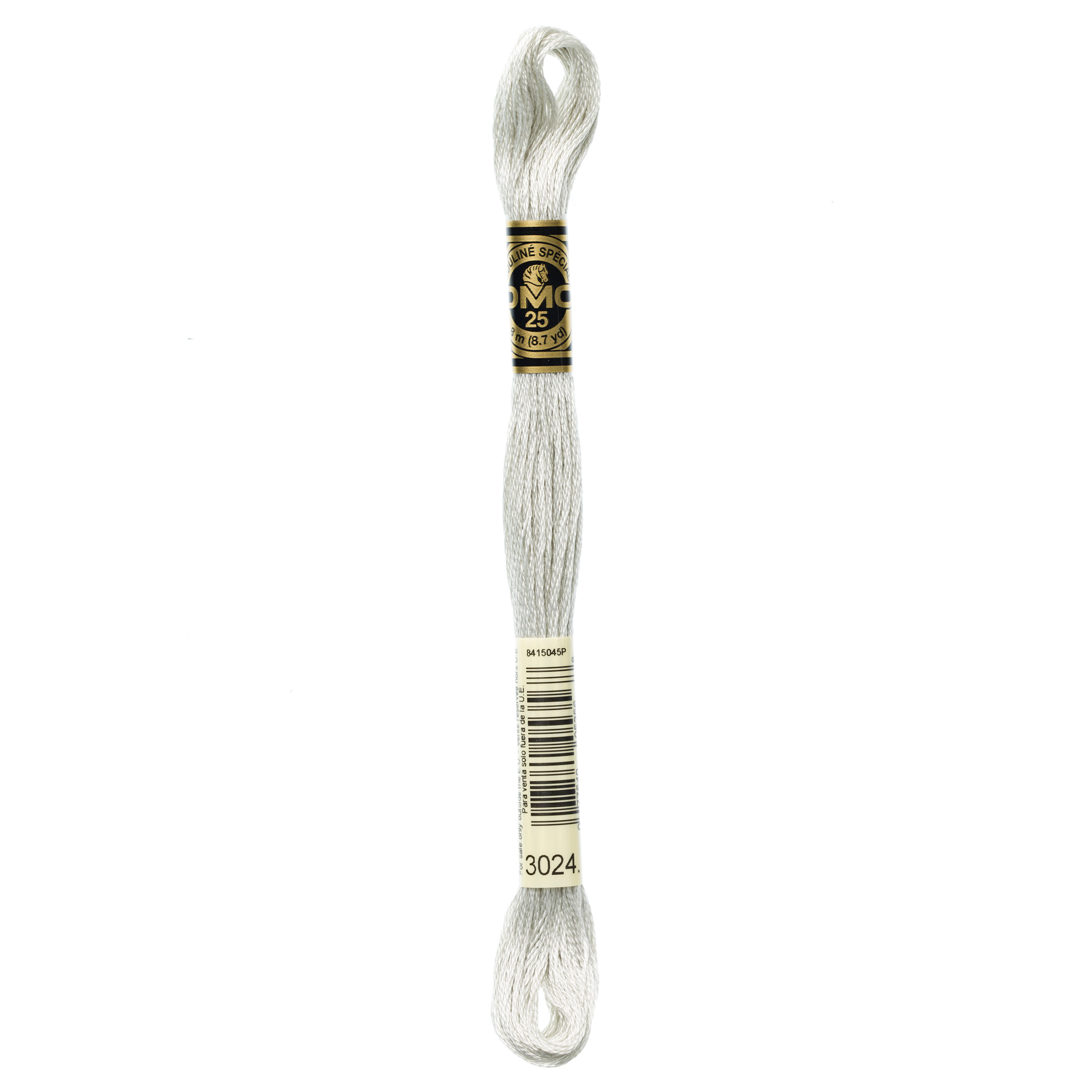 DMC 3024 Very Light Brown Gray embroidery floss skein