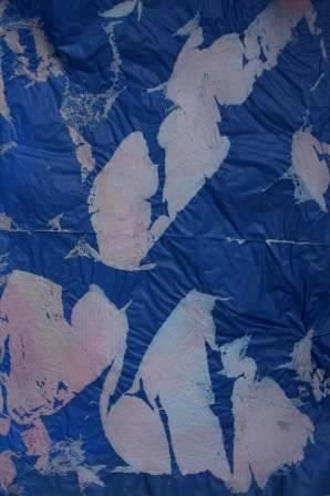 White on Dark blue