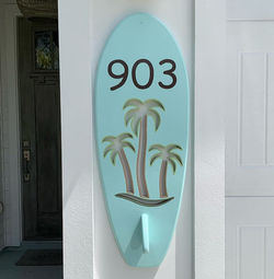 Surfboard House Numbers