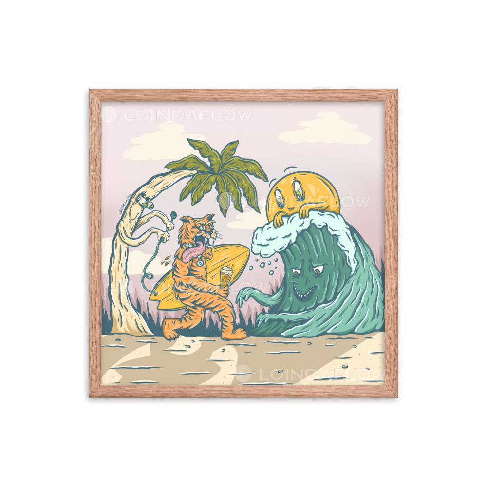 Out With The Boys Framed Art Print