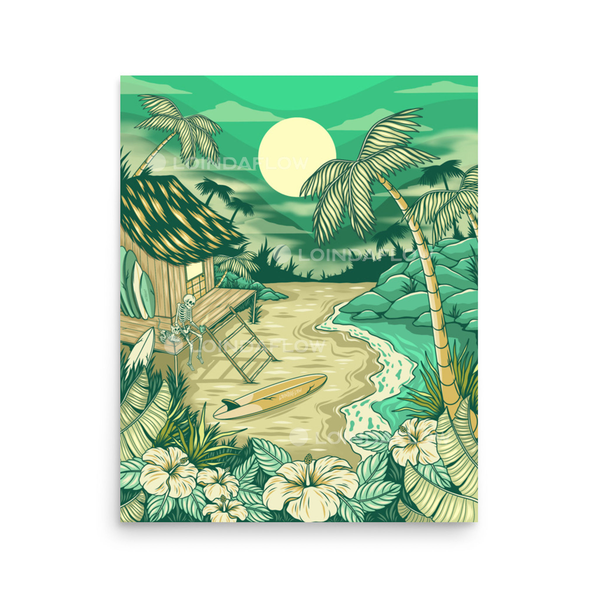 Foggy Night Art Print