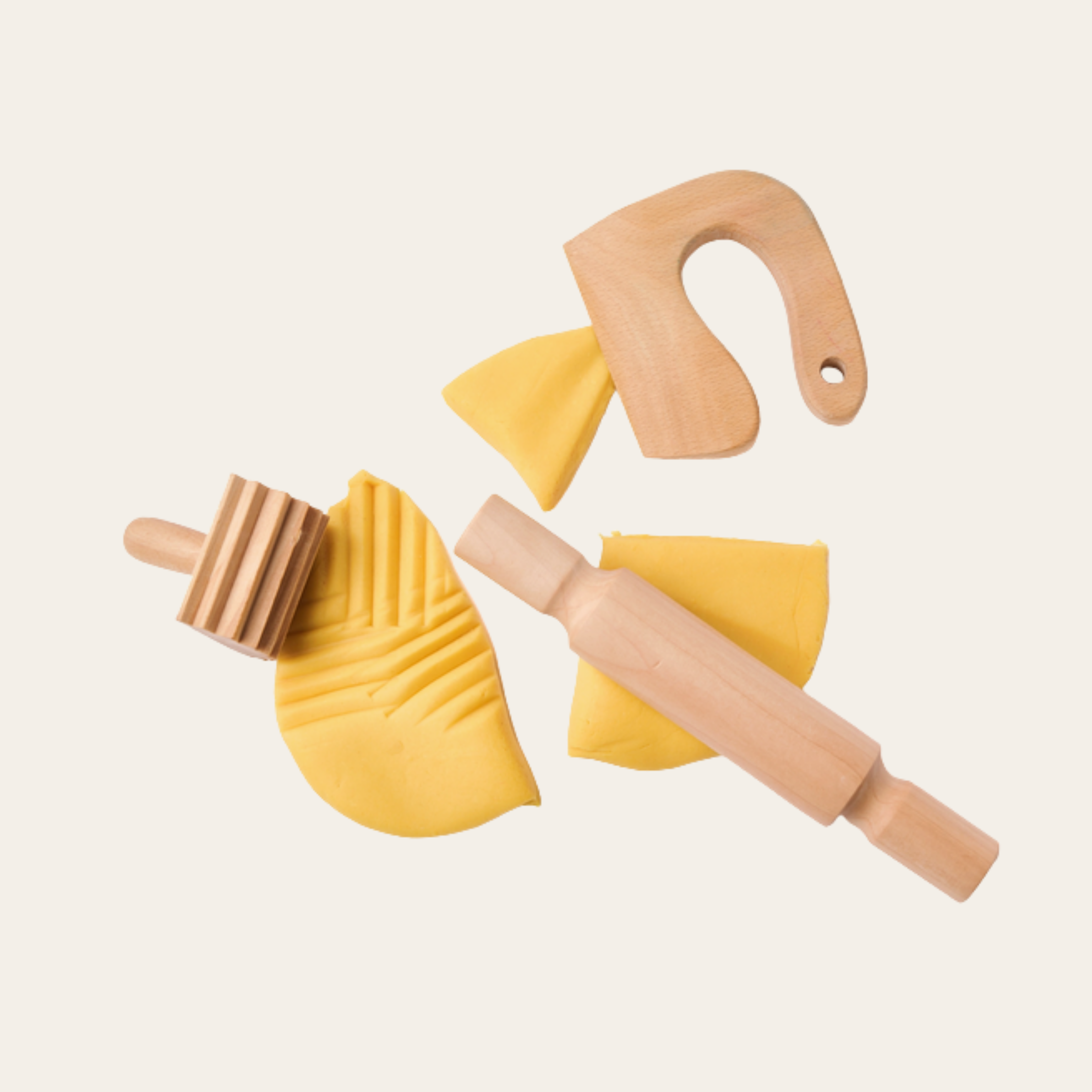 Elsewhere Unplug / Eco-Kids Eco-Dough Wooden Tools - Assorted, All-Natural, Kid-