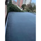 A flat roof just installed