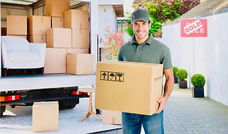 A picture of a person holding a box