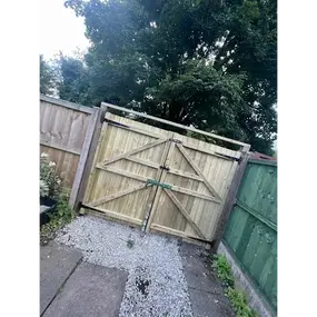 A bespoke lockable garden gate