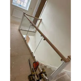 A picture of a glass Balustrade