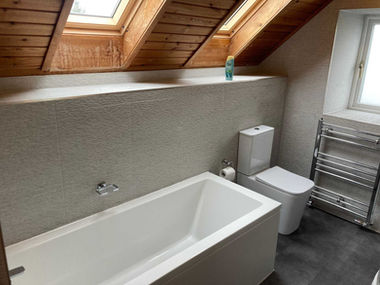 bathroom newly installed in a loft conversion