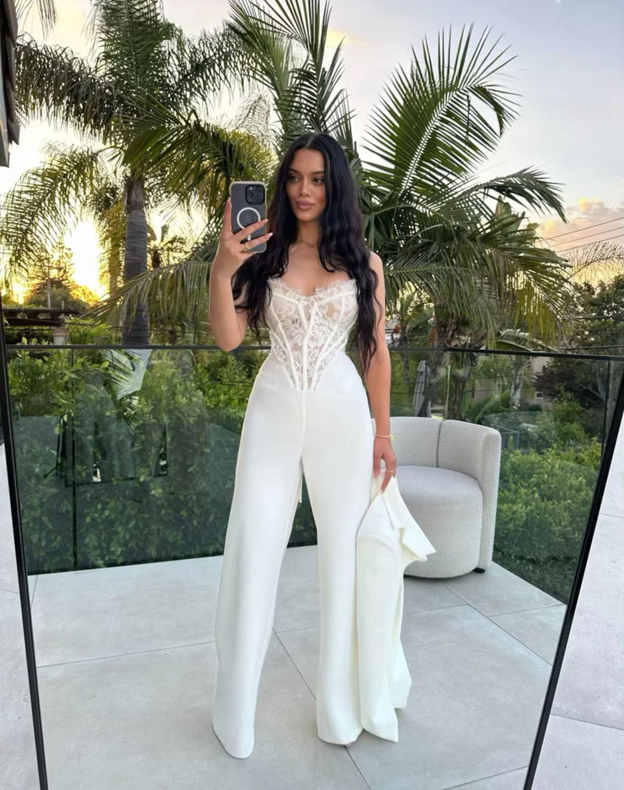 JUMPSUIT AND CROPPED BLAZER SET