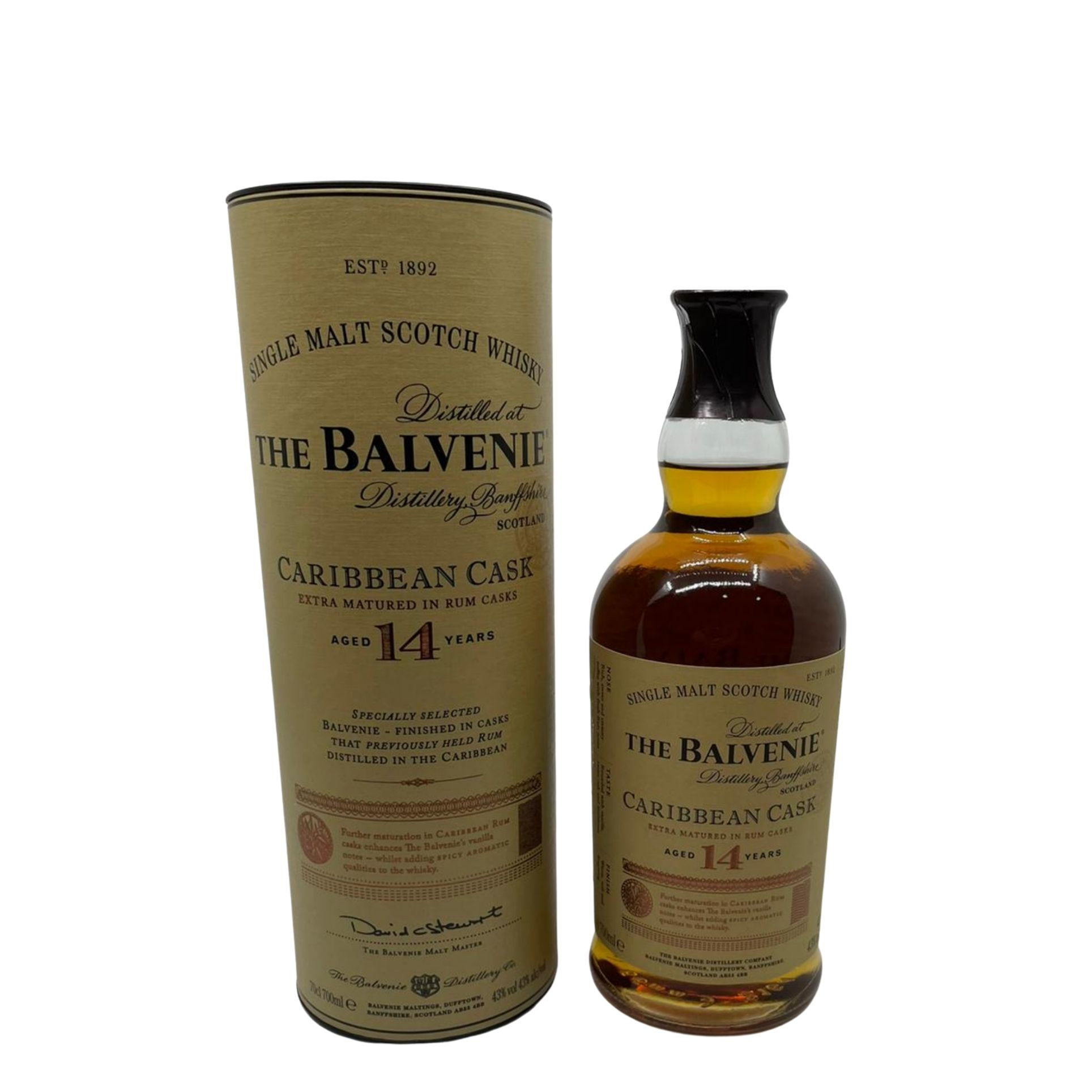 The Balvenie 14 Years Caribbean Cask 700ml (43% Alc)