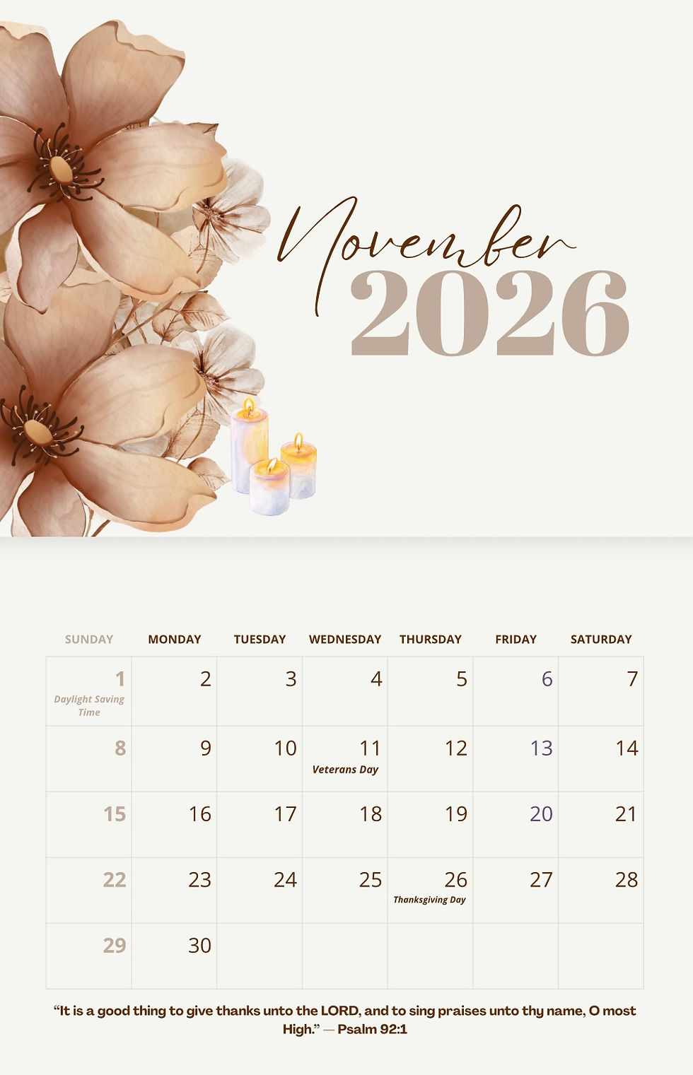 Thumbnail: 2026 Psalm Calendar