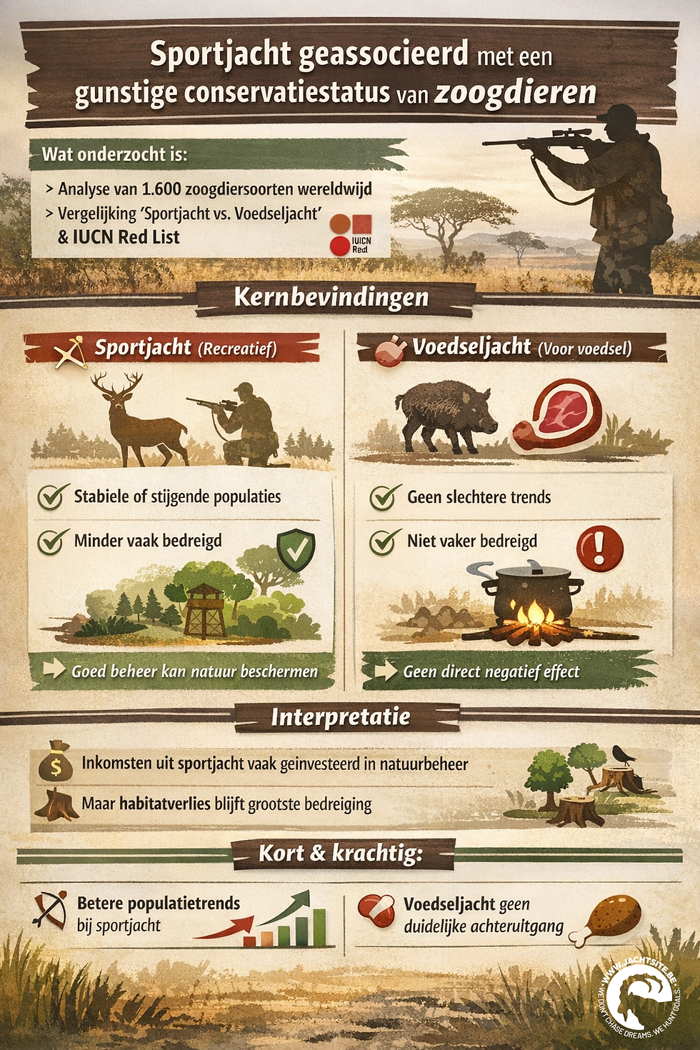 infographic belang van jacht