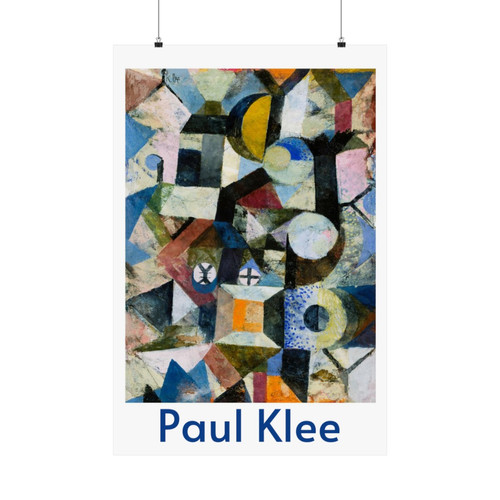 Famous Geometric Abstract Art Paul Klee Premium Matte poster Ballyhoo Art Posters