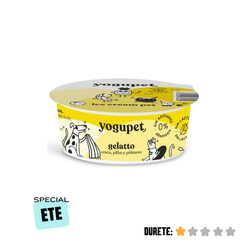 Pot de glace pour chien Yogupet coco ananas friandise rafraîchissante