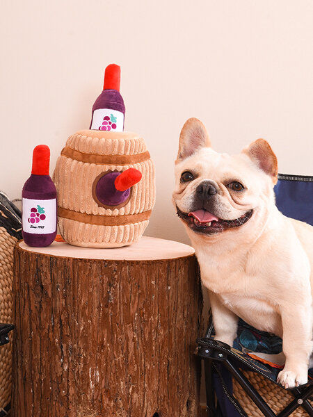 Miniature : Jouet interactif pour chien - Tonneau de Vin 🍷 - HugSmart