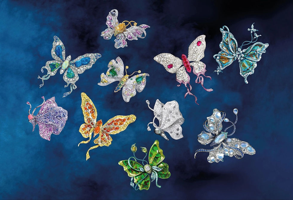 안나 후 8주년 기념 버터플라이 컬렉션.