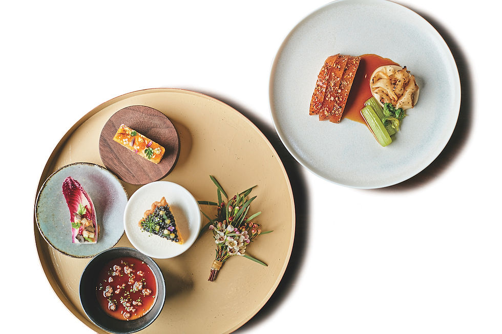 계절을 온전히 느낄 수 있는 알렌의 플레이팅.