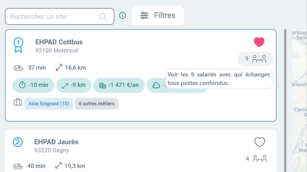 logiciel d'échange de poste à poste égal