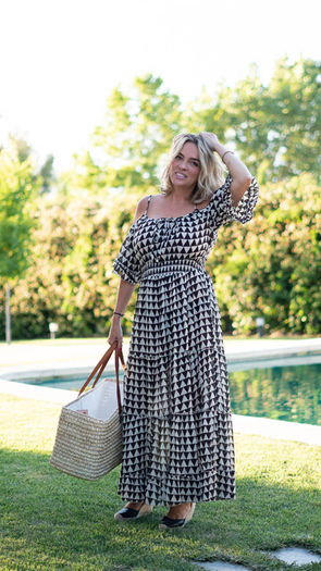Vestido block print
