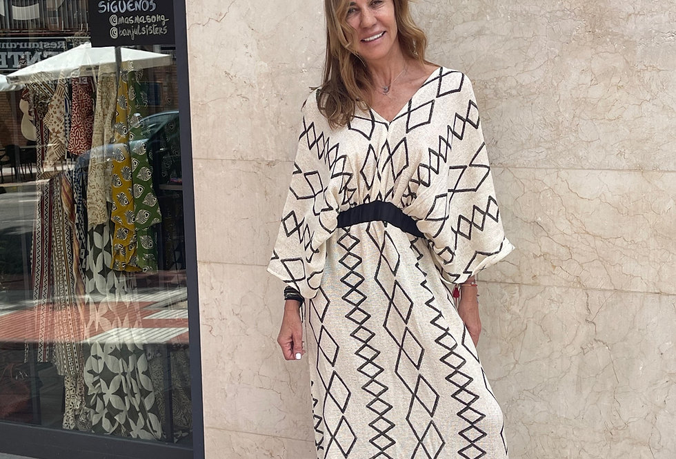 Vestido Net Malay Rombos