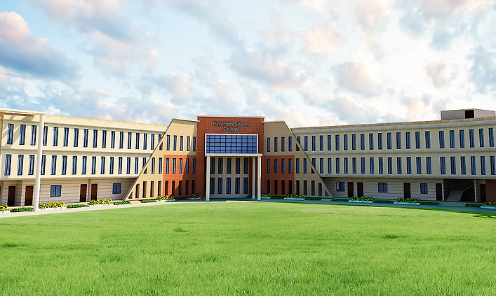 College building elevation provided as part of Naksha Kart architectural services