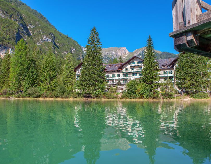 Freshwater ecosystem supporting communities, biodiversity, and sustainable tourism in a mountain destination.