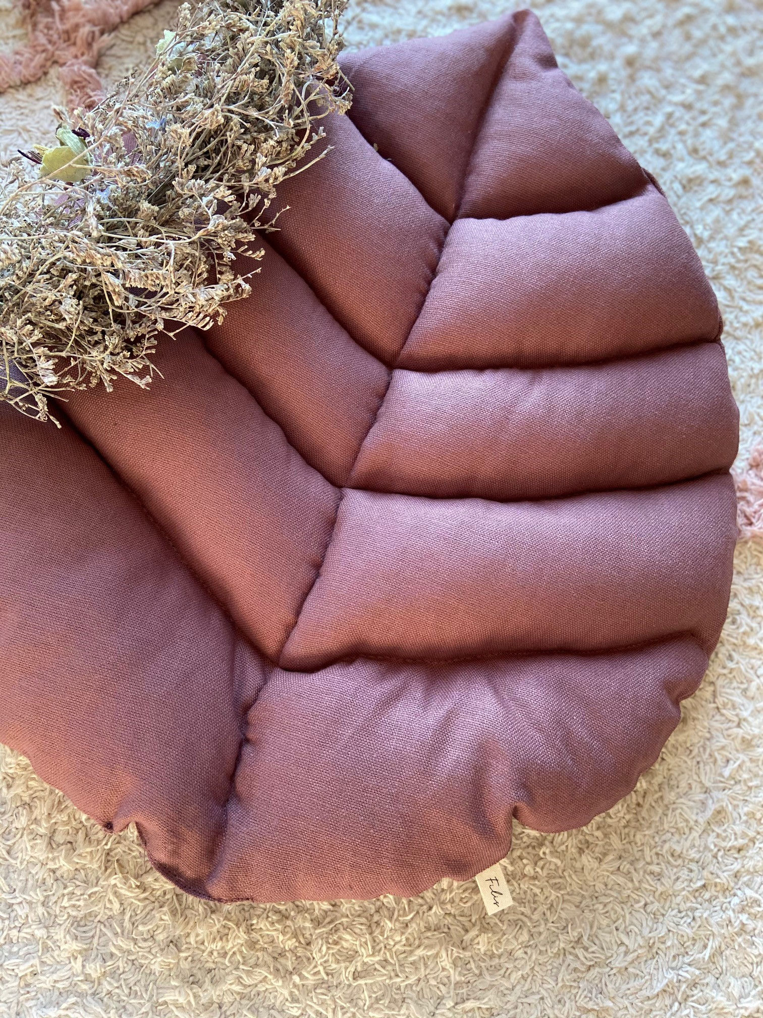 Kissen aus Leinen "Leaf"