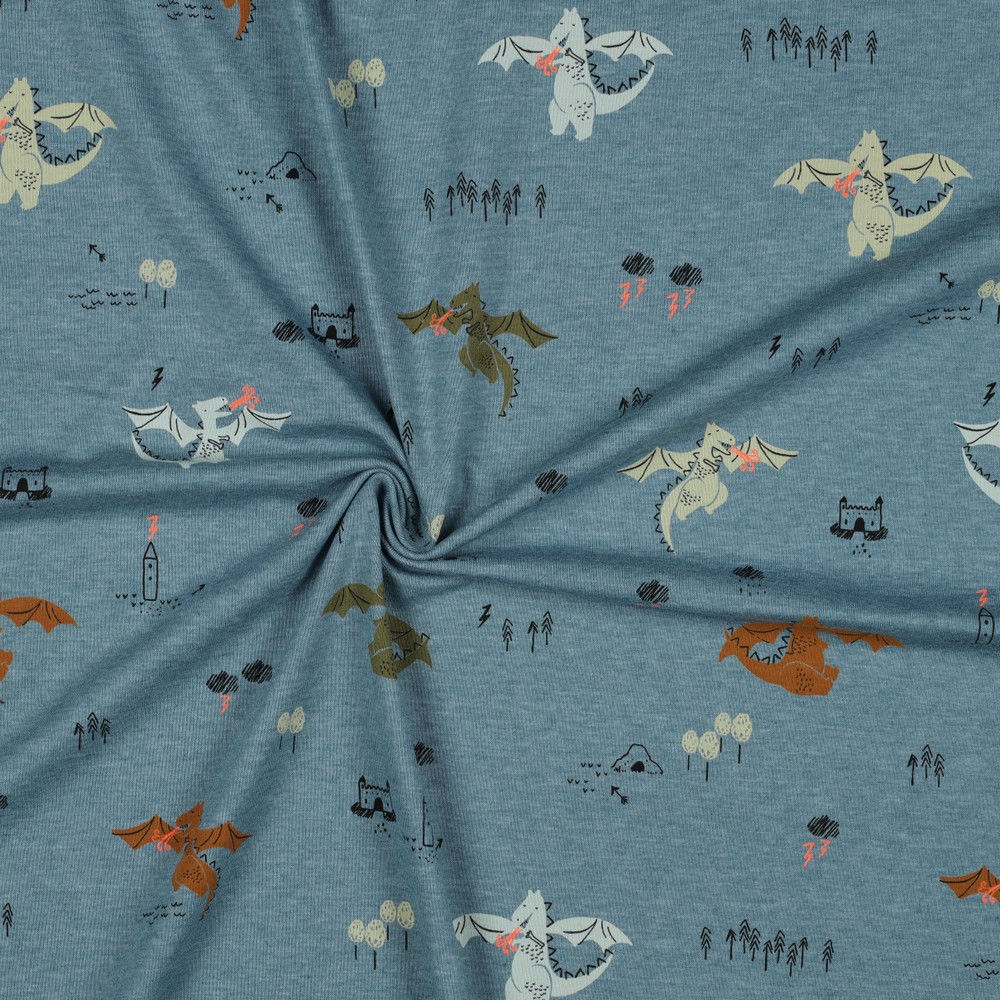 Jersey Neon Dragons - Blue Melange