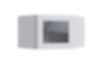 Assemblet Shaker White Corner Wall Cabinet with Glass