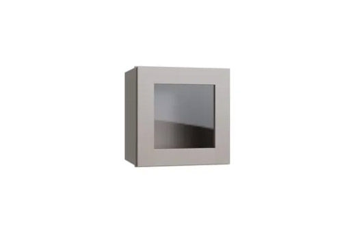 Shaker Sand 15" Wall Stacking Cabinets with Glass (SS-WS1215)