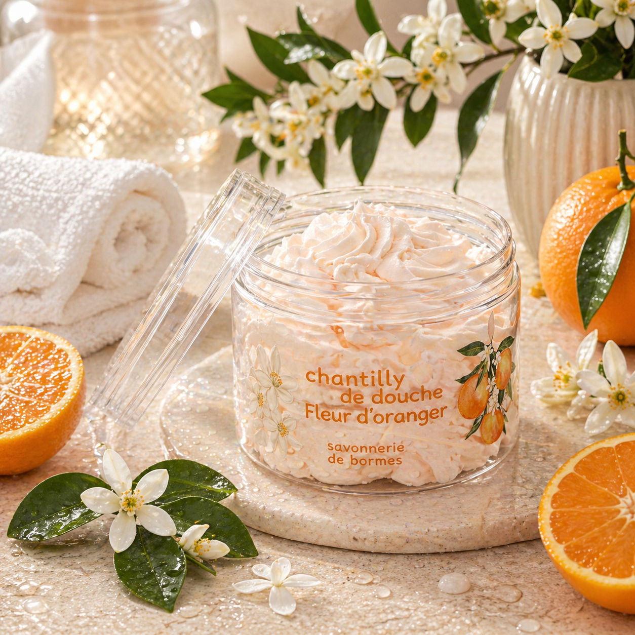 Chantilly douche "Fleur d'oranger" 100G