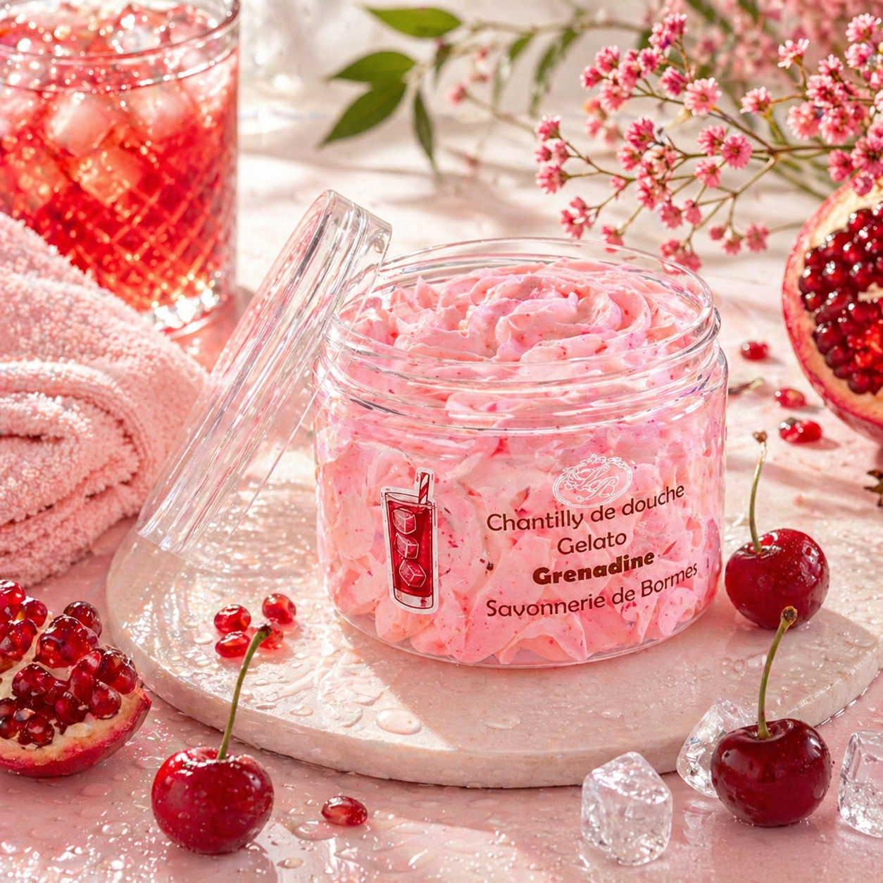 Chantilly douche "Grenadine"100G