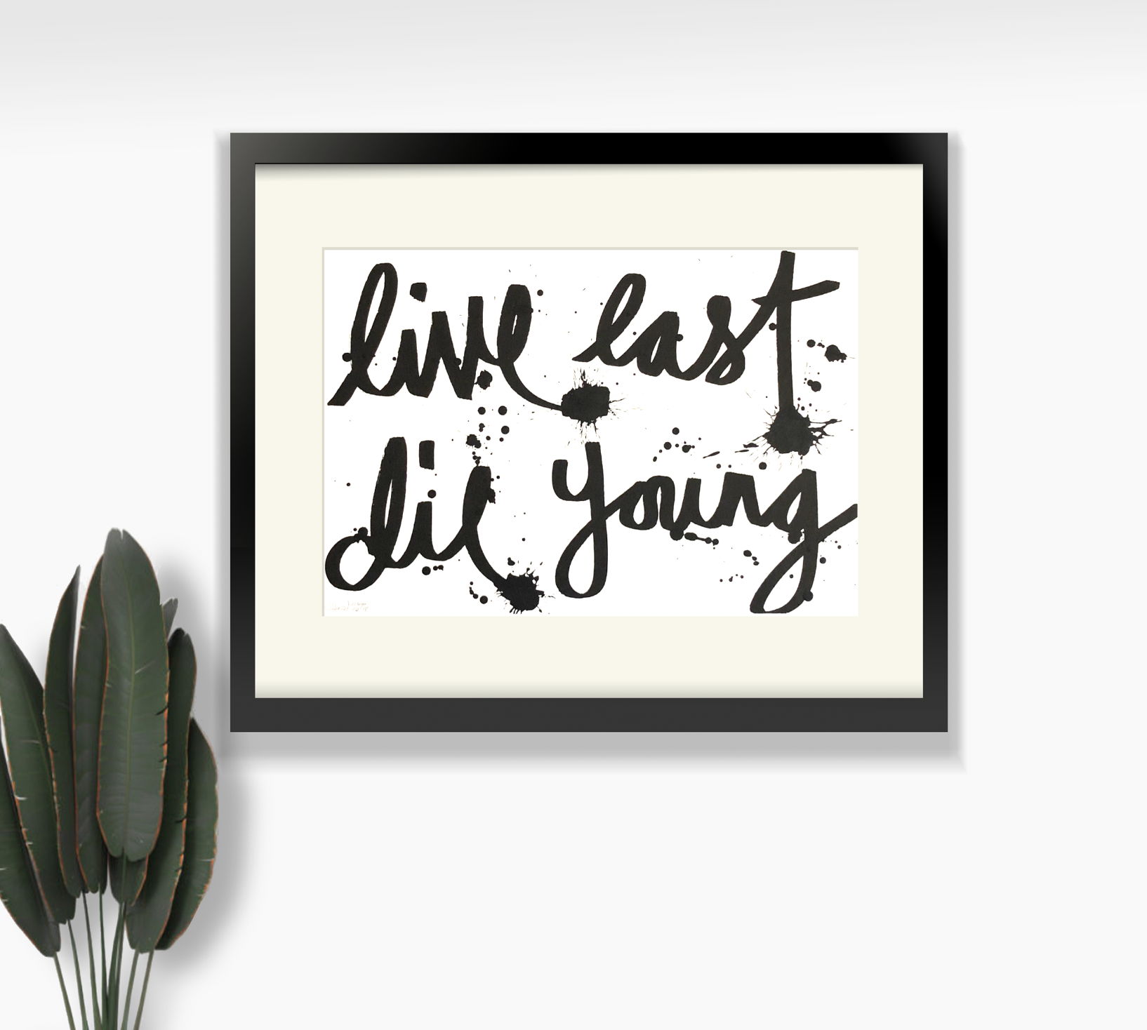 Live east die young Wall art
