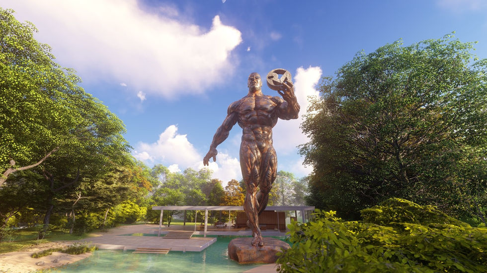 Collosus, 3D Character Sculpture Rendered Art, Robert Manzanilla