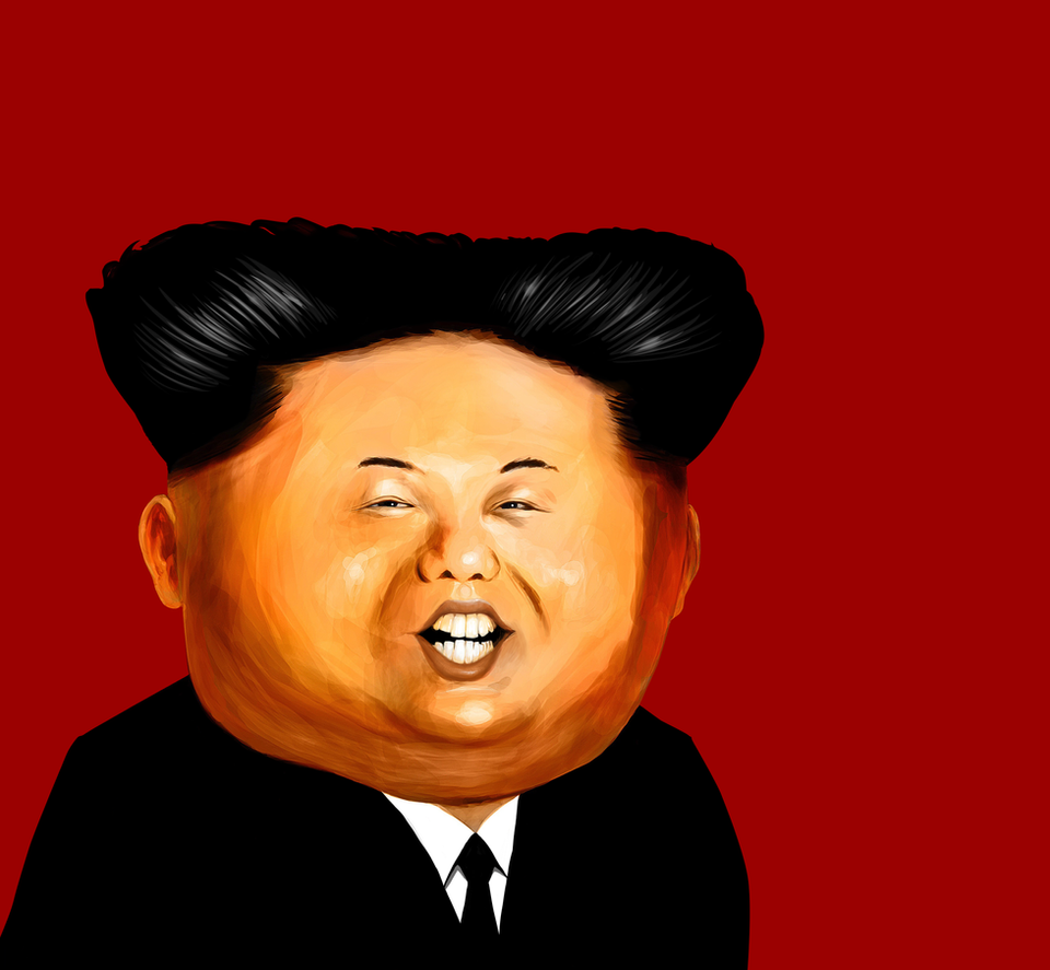 Kim Jong Un,
Robert Manzanilla,
Art,
Portrait,
Painting,
Illustration,