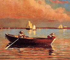 Gloucester Harbor, oil on canvas, Winslow Homer, 1873. Nelson-Atkins Museum of Art