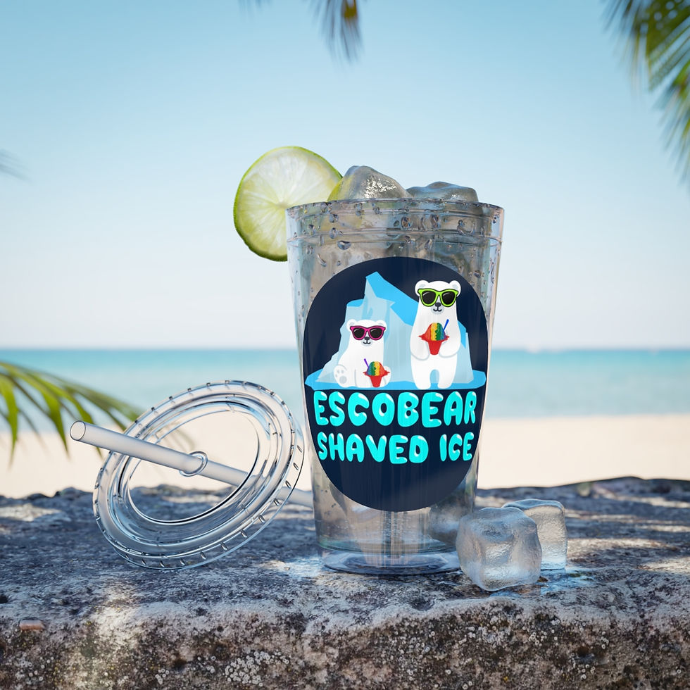 Thumbnail: Escobear Shaved Ice 16 oz Tumbler (Escobear Logo)