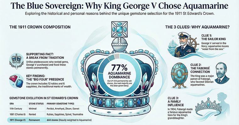 St Edwards Crown Aquamarine