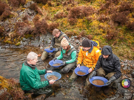 Gold Panning Enthusiasts in Scotland