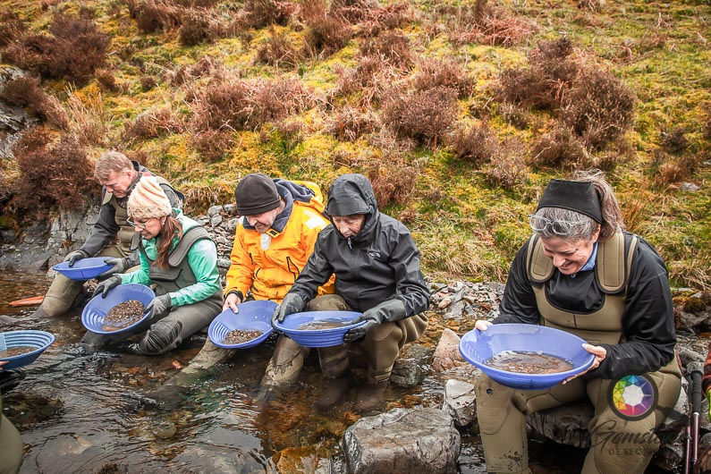 Gold panning in Scotland
