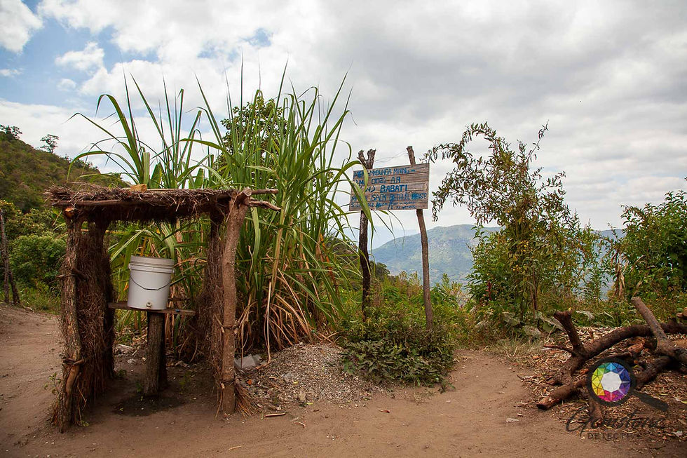 The Batati mine sign post
