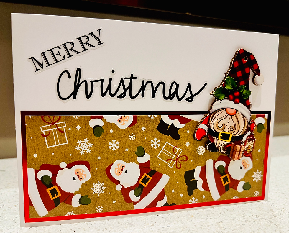 Thumbnail: Merry Christmas Santa Gnome Card