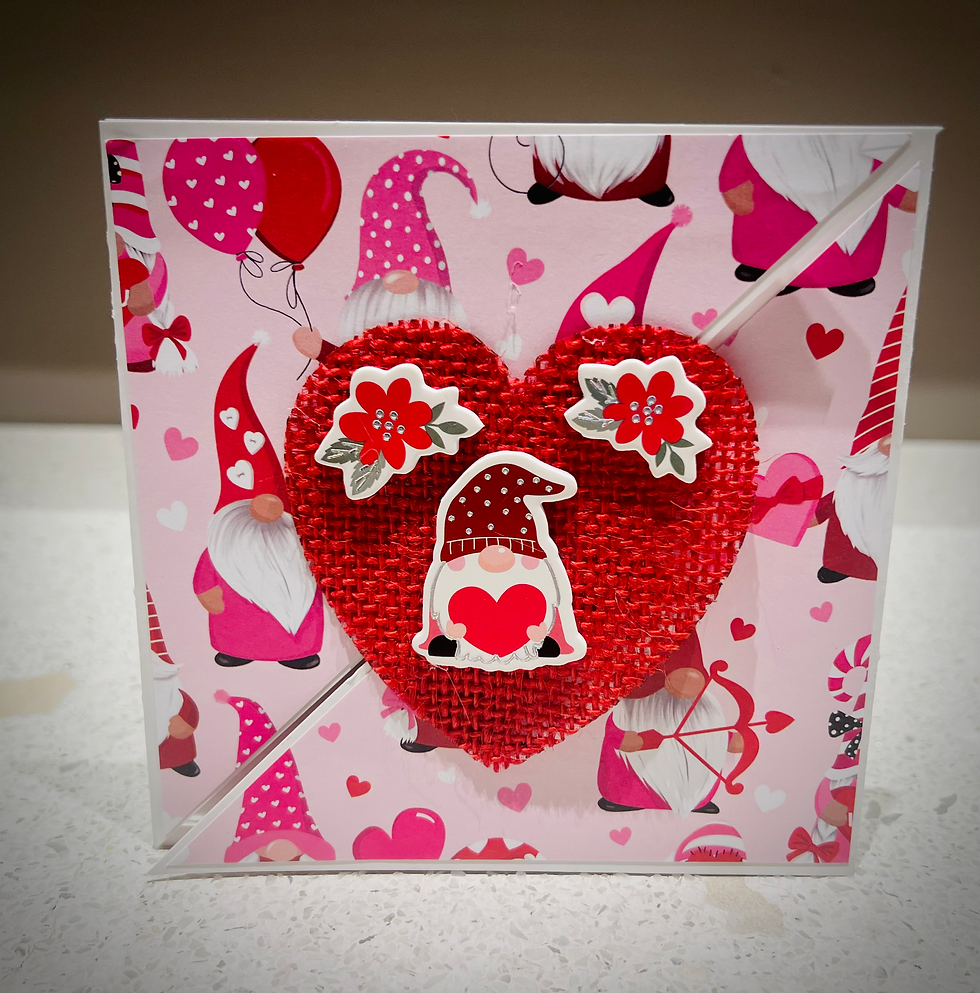 Thumbnail: Valentine Gnome Diagonal Card